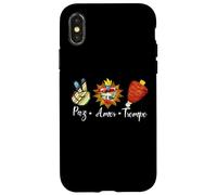 Peace Love Tacos al Pastor Trompo Mexican Food Lovers Mexico Coque pour iPhone X/XS