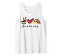 Peace Love Tacos, Mexican Gifts Spanish Souvenir Mexico Débardeur