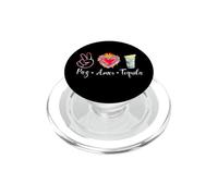 Peace Love Tequila Funny Mexican Spanish Saying México PopSockets PopGrip pour MagSafe