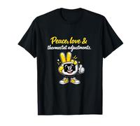 Peace Love Thermostat réglable CVC Humour Graphic T-Shirt