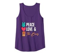 Peace Love & Tiki Bars Luau polynésien Tropical Tiki Bar Débardeur