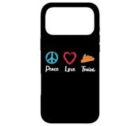 Peace Love Trains Coque pour iPhone 17 Pro Max