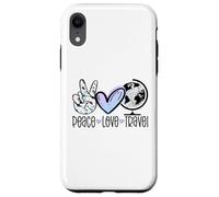 Peace Love Travel Wanderlust Cadeau de Voyage Globetrotter Coque pour iPhone XR
