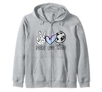Peace Love Travel Wanderlust Cadeau de Voyage Globetrotter Sweat à Capuche
