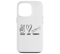 Peace Love Trompette Fier Hommes Femmes Trompette Coque pour iPhone 13 Pro