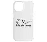 Peace Love Trompette Fier Hommes Femmes Trompette Coque pour iPhone 14
