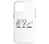 Peace Love Trompette Fier Hommes Femmes Trompette Coque pour iPhone 16 Pro Max