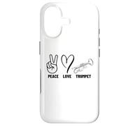 Peace Love Trompette Fier Hommes Femmes Trompette Coque pour iPhone 17