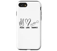 Peace Love Trompette Fier Hommes Femmes Trompette Coque pour iPhone SE (2020) / 7/8