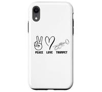 Peace Love Trompette Fier Hommes Femmes Trompette Coque pour iPhone XR