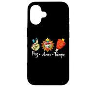 Peace Love Trompo Tacos al Pastor Mexican Food Coque pour iPhone 16