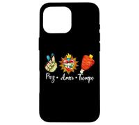 Peace Love Trompo Tacos al Pastor Mexican Food Coque pour iPhone 16 Pro Max