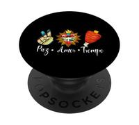 Peace Love Trompo Tacos al Pastor Mexican Food PopSockets PopGrip Adhésif