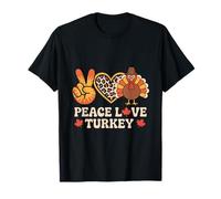 Peace Love Turkey Thanksgiving T-Shirt