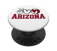 Peace Love Volleyball, Arizona Women Teen Girls Tween PopSockets PopGrip Adhésif