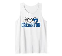 Peace Love Volleyball - Creighton Women Teen Girls Tween Débardeur
