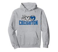 Peace Love Volleyball - Creighton Women Teen Girls Tween Sweat à Capuche
