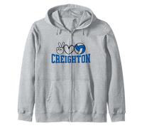 Peace Love Volleyball - Creighton Women Teen Girls Tween Sweat à Capuche