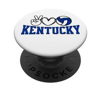 Peace Love Volleyball, Kentucky Women Teen Girls Tween PopSockets PopGrip Adhésif