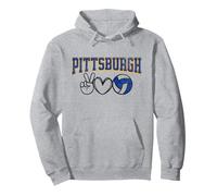 Peace Love Volleyball - Pittsburgh Women Teen Girls Tween Sweat à Capuche