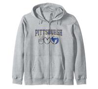 Peace Love Volleyball - Pittsburgh Women Teen Girls Tween Sweat à Capuche