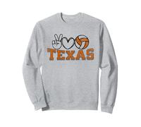 Peace Love Volleyball - Texas Women Teen Girls Tween Players Sweatshirt