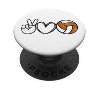 Peace Love Volleyball - Texas Women Teen Girls Tween PopSockets PopGrip Adhésif
