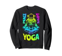 Peace Love Yoga Astronaute Namaste Zen Meditation Lotus Pose Sweatshirt