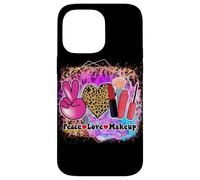 Peace Makeup Love Beauty Artist Cosmetics Design esthétique Coque pour iPhone 14 Pro Max