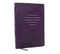 Peace of God Bible: Discover and Experience God's Shalom Throughout the Bible (NKJV, Purple Leathersoft, Red Letter, Comfort Print)