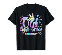 Peace Out 8th Grade Cute Tie Dye Last Day of 8th Grade T-Shirt