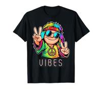 Peace Out Avec Hippie Vibes Dessin animé T-Shirt