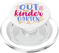 Peace Out Kindergarten Funny Back to School Kids PopSockets PopGrip pour MagSafe