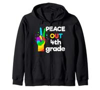 Peace Out Quatrième année Dernier Jour Scolaire Graduation Sweat à Capuche