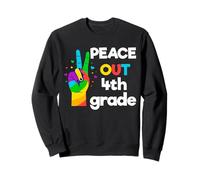 Peace Out Quatrième année Dernier Jour Scolaire Graduation Sweatshirt