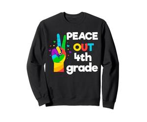 Peace Out Quatrième année Dernier Jour Scolaire Graduation Sweatshirt
