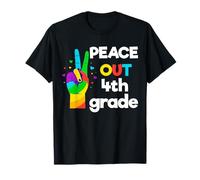 Peace Out Quatrième année Dernier Jour Scolaire Graduation T-Shirt