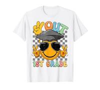 Peace Out Retro Smile Face, 1re année, dernier jour d'école T-Shirt