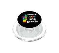 Peace Out Second Grade Last Day School Graduation PopSockets PopGrip pour MagSafe