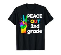 Peace Out Second Grade Last Day School Graduation T-Shirt