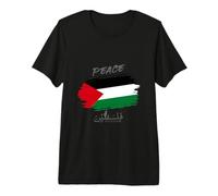 Peace Palestine Free Gaza Jerusalem Mosque T-Shirt Haut de Gamme