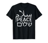 Peace Shalom Salam | Hébreu Arabe Anglais Femme Homme T-Shirt
