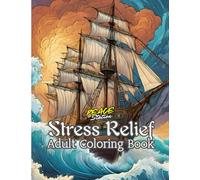 Peace Station : A Stress Relief Adult Coloring Book: "50 Unique Pages Featuring Stormy Ships, Indian Alpona Art, Mermaids, Superheroes, Butterflies, Animals, Flowers, Graffiti, and Cosmic Wonders"