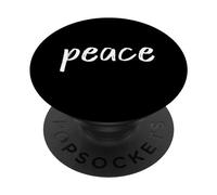 Peace : un t-shirt qui dit paix pour les hommes et les femmes PopSockets PopGrip Adhésif
