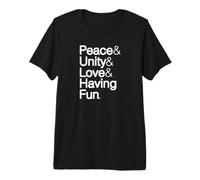 Peace Unity Love Having Fun, Musique Hip hop, esperluette T-Shirt Haut de Gamme