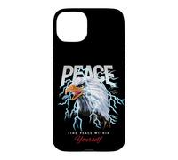 Peace USA Eagle Wild Quotes Find The Peace Within Yourself Coque pour iPhone 15 Plus