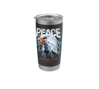 Peace USA Eagle Wild Quotes find The Peace within Yourself Gobelet isotherme en acier inoxydable double paroi