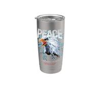 Peace USA Eagle Wild Quotes find The Peace within Yourself Gobelet isotherme en acier inoxydable double paroi