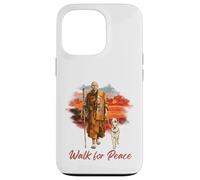 Peace Walking Monks and Aloka Dog Walk for Peace Coque pour iPhone 13 Pro