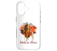Peace Walking Monks and Aloka Dog Walk for Peace Coque pour iPhone 17